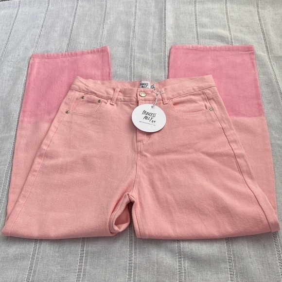 NWT Princess Polly Cameran straight leg pink denim jeans. - Picture 5 of 13